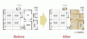 リフォーム ビフォー　アフター