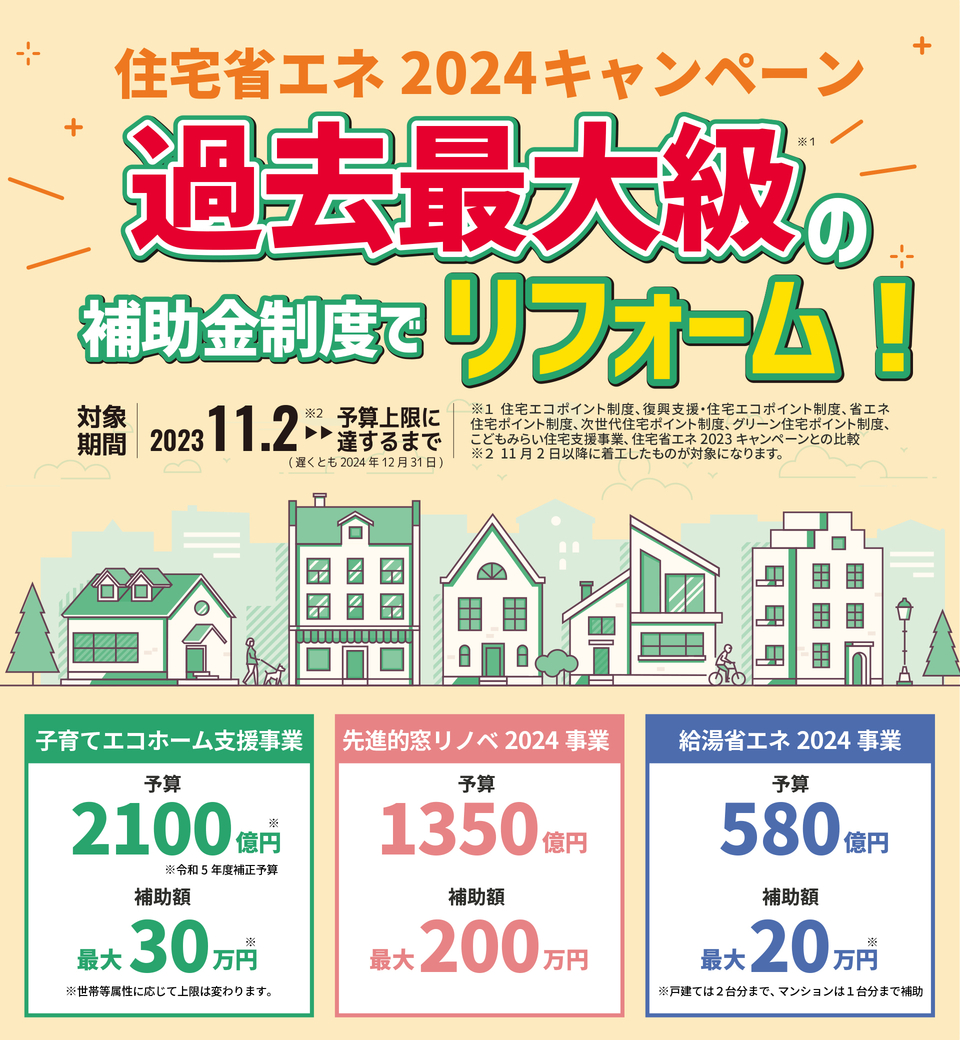 写真：住宅省エネ2024キャンペーンについて