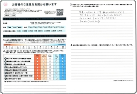 アンケート用紙