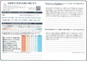 アンケート用紙