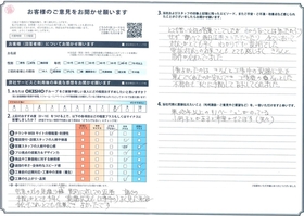 アンケート用紙