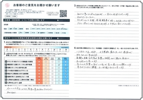 アンケート用紙