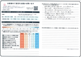 アンケート用紙