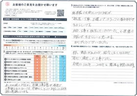 アンケート用紙