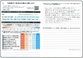 アンケート用紙