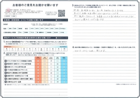 アンケート用紙