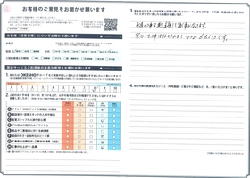 アンケート用紙