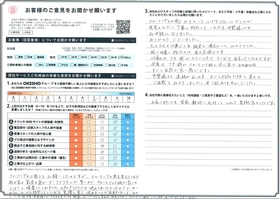 アンケート用紙