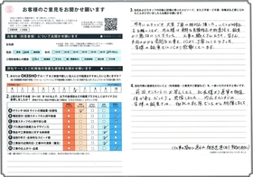 アンケート用紙