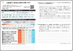 アンケート用紙