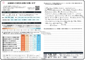 アンケート用紙