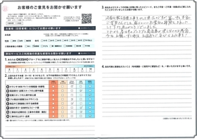 アンケート用紙