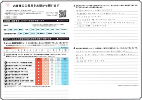 アンケート用紙