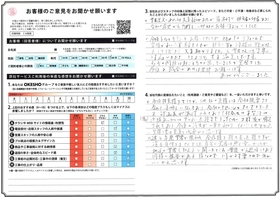 アンケート用紙