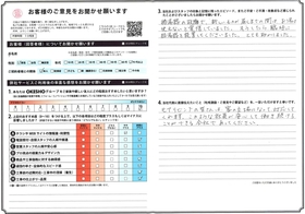 アンケート用紙