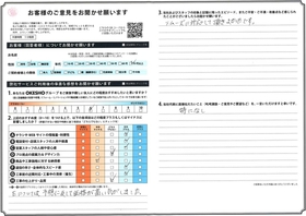 アンケート用紙