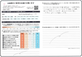 アンケート用紙