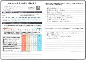 アンケート用紙