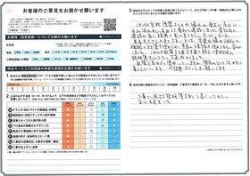 アンケート用紙