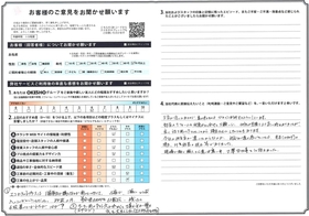 アンケート用紙