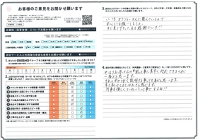 アンケート用紙