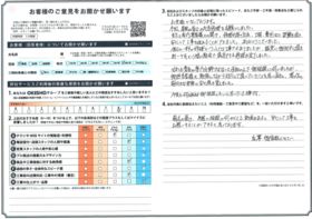 アンケート用紙