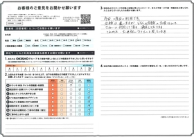 アンケート用紙