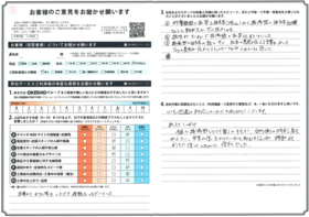 アンケート用紙