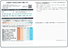 アンケート用紙