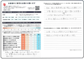 アンケート用紙