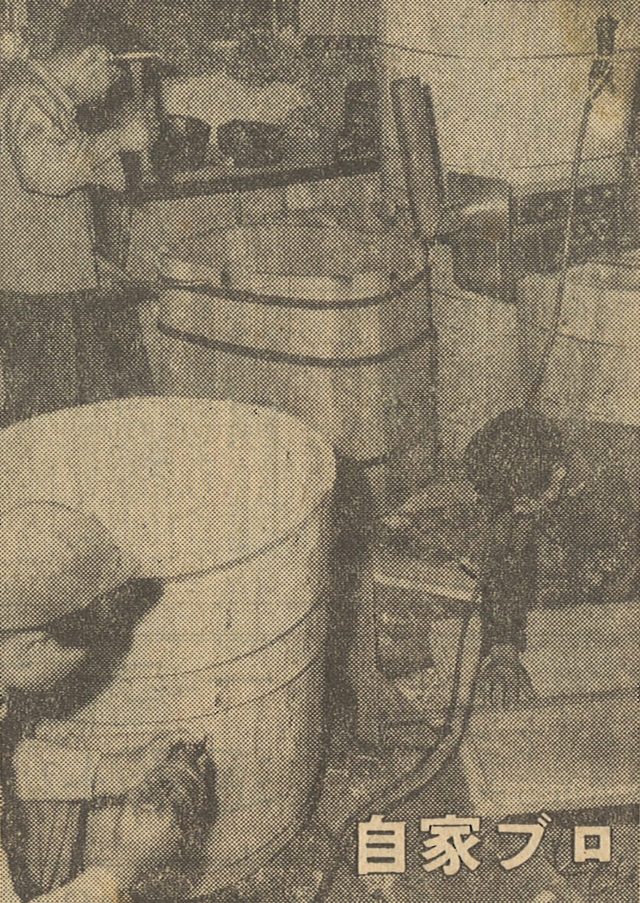 桶を作っていたころの作業場の様子