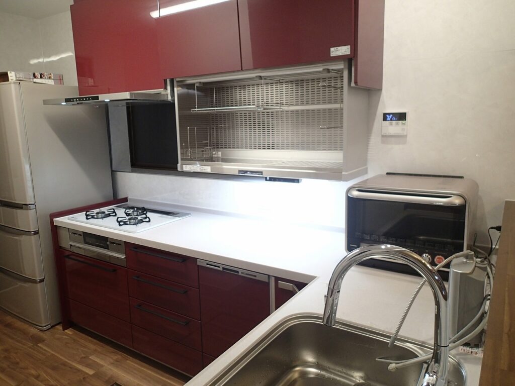 キッチンリフォーム工事(クリナップ ステディアL型)（リフォーム後）