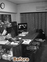 お気に入り家具を活かしたカントリー風リビング（リフォーム前）