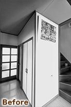ときどき「保育室」にもなる家族が集う広々リビング（リフォーム前）