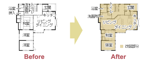 バリアフリー&ダブル発電 住性能アップで将来も安心　平面図