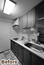 マンションリフォームで実現！明るくて高級感のあるLDK（リフォーム前）