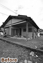 増築で実現した対面キッチンのある広々LDK（リフォーム前）