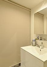 中古購入×リノベーションで叶えたこだわり家具が似合う家　洗面室
