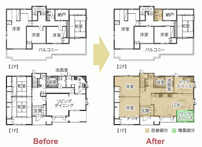 愛犬と暮らすための住まい リノベーションでクールな内装に　平面図
