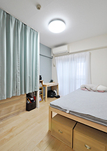 柔軟に使い分けできる畳小上がり付きのLDK 成長に合わせて子ども部屋も用意　子ども部屋・寝室