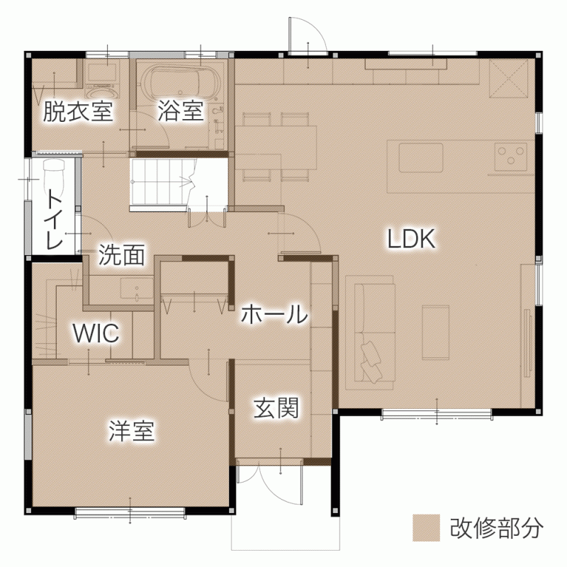 デザイナーズ住宅のようなおしゃれな住まい 豊富な収納でゆとりある上質な暮らしへ　平面図