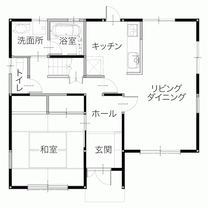 デザイナーズ住宅のようなおしゃれな住まい 豊富な収納でゆとりある上質な暮らしへ　平面図