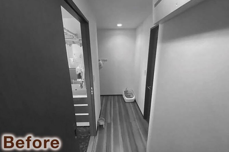 LDKに仕切り壁をいれて収納付きの子ども部屋を用意 収納計画も見直してスッキリ暮らせる住まいに（リフォーム前）