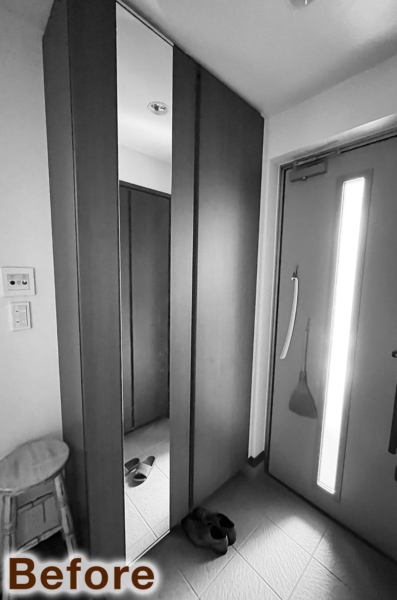 LDKに仕切り壁をいれて収納付きの子ども部屋を用意 収納計画も見直してスッキリ暮らせる住まいに（リフォーム前）