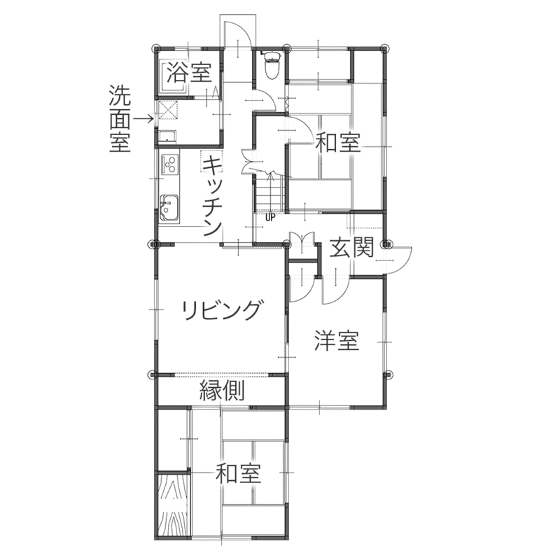 1階ワンフロアに生活空間を集約 老後も安心のバリアフリーリフォーム　平面図