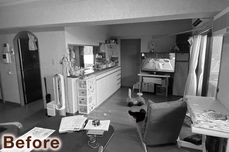 暮らしやすさと快適さを叶えた、開放感あふれる住まいづくり（リフォーム前）
