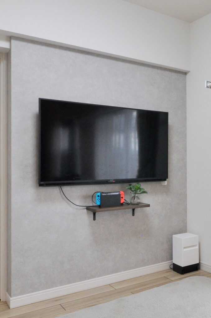 暮らしやすさと快適さを叶えた、開放感あふれる住まいづくり　各居室の壁掛けテレビ