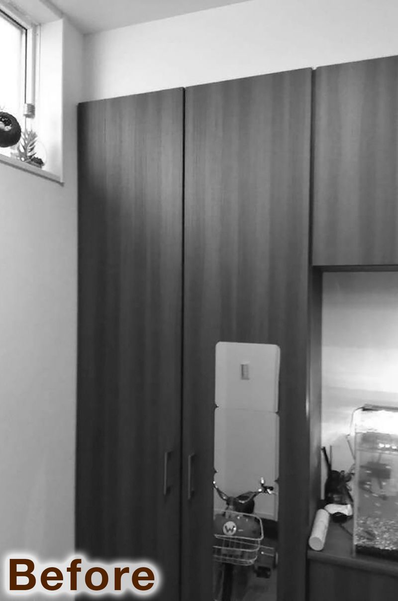 増築せずに収納力アップ！玄関収納とファミリークローゼットで叶える快適リフォーム（リフォーム前）
