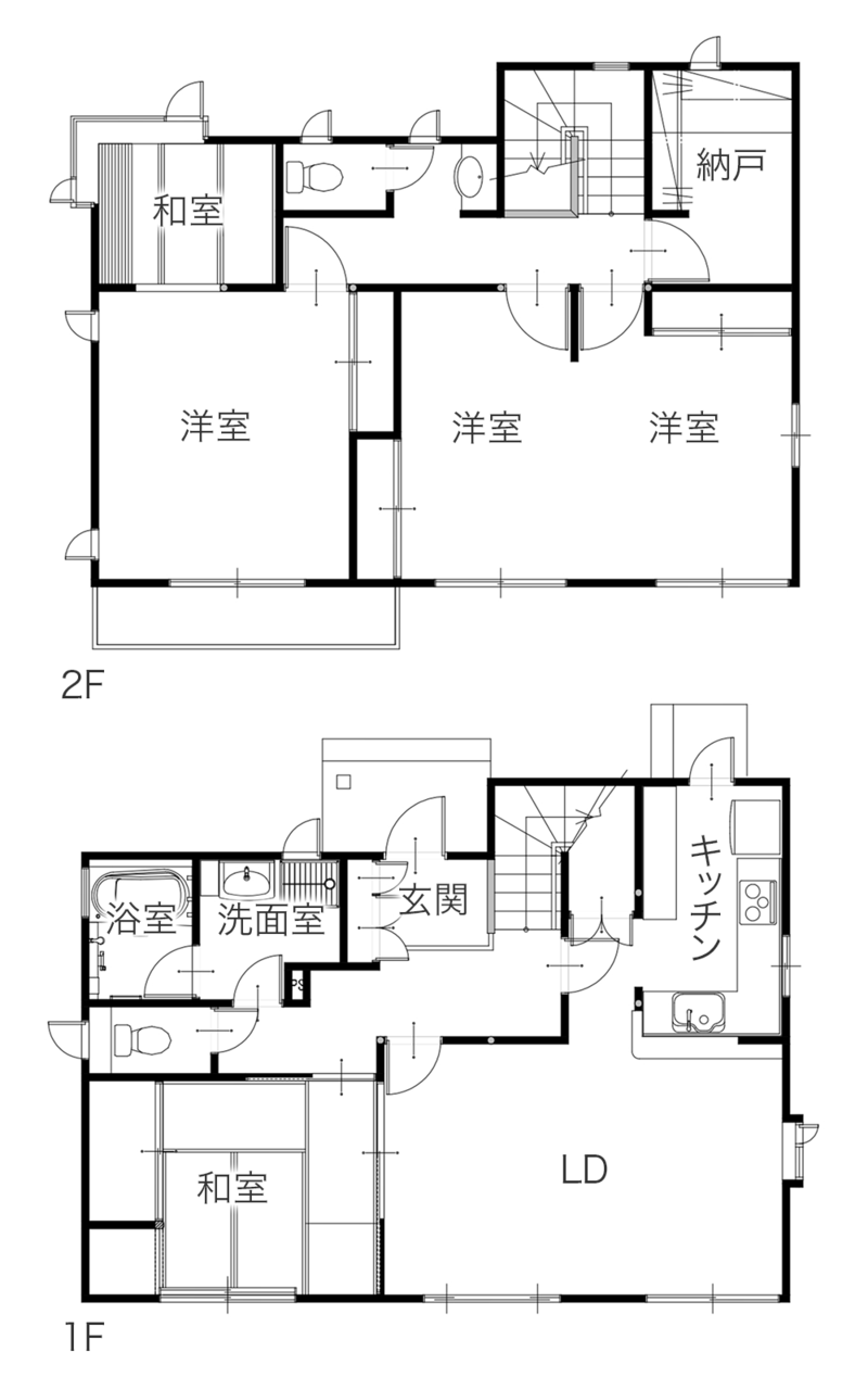 愛猫と快適に暮らすための戸建てトータルリフォーム　平面図